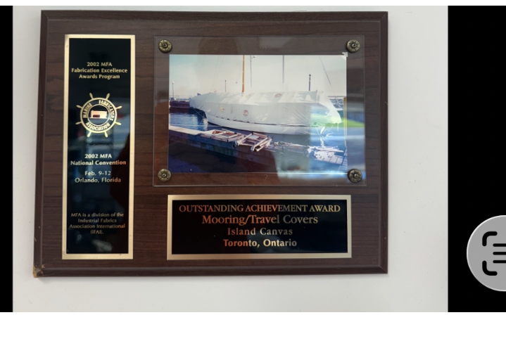 2002 Island Canvas MFA Fabrication Excellence Award