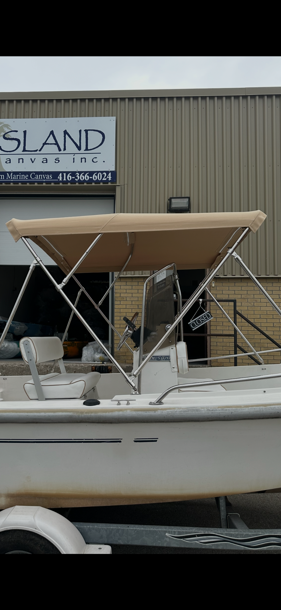 Island Canvas custom bimini